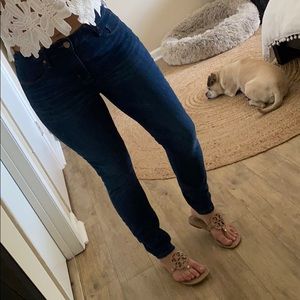 Classic mid rise blue jeans